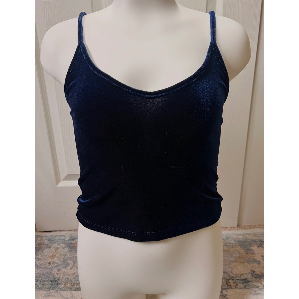 Velvet Whimsigoth Tank Top Blue Size Small